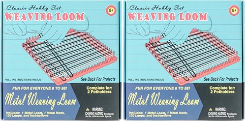 Image of Pepperell Weaving Loom Retro Craft Kit, Red, 1 Count (Pack of 2)