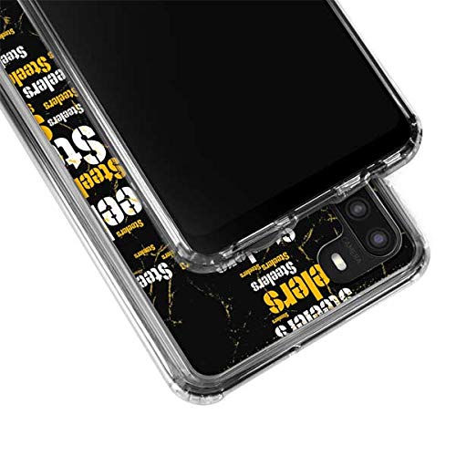Skinit Clear Phone Case Compatible with Galaxy A21 - Officially Licensed NFL Pittsburgh Steelers Black Blast Design