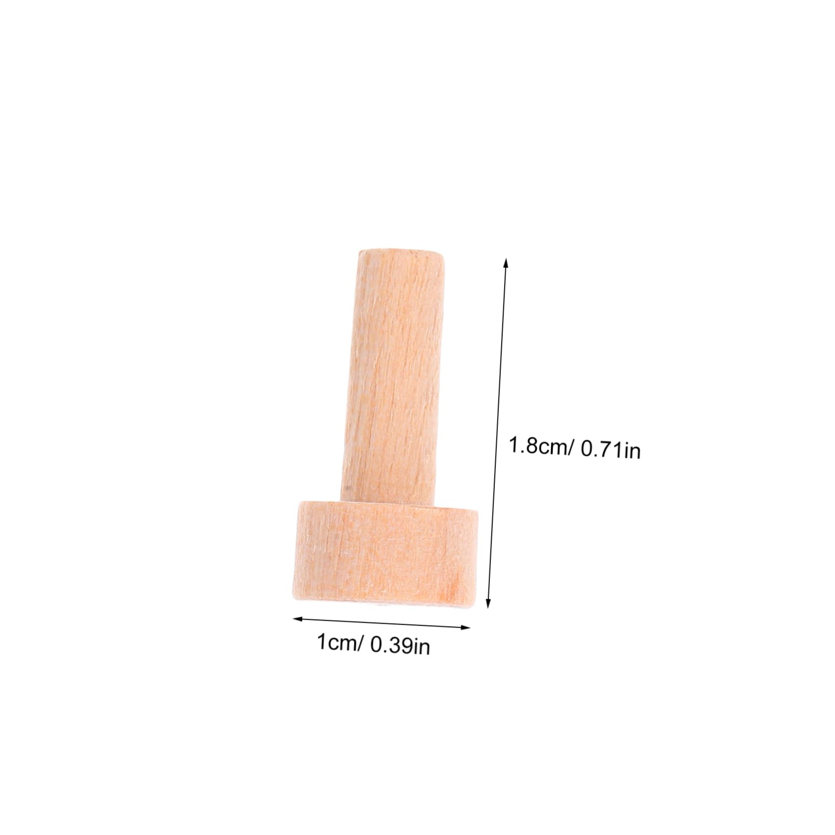 DOITOOL 20pcs Solid Wood Mini Nails Wooden Pin Nails T-Shaped Versatile for DIY Projects