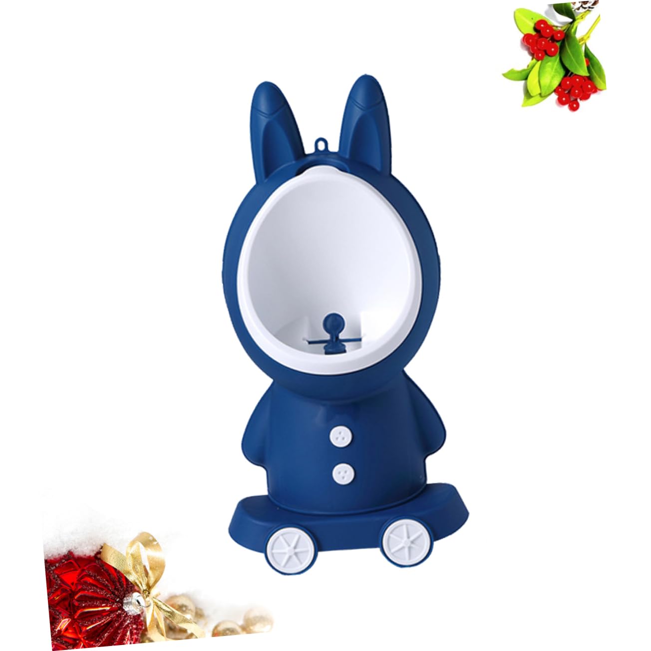 UPKOCH Wall-Mounted Toddler Urinal for Boys Adjustable Height Potty Training in Cute Rabbit Design for Bathroom Use Easy to Install Detachable for Cleaning