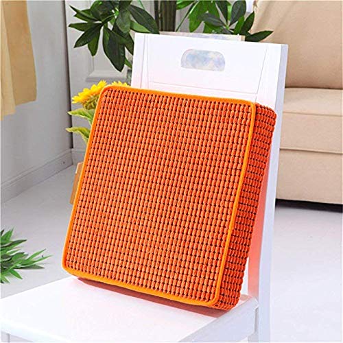 Cojines de 8cm de espesor con terciopelo suave cuadrado naranja para terraza 5