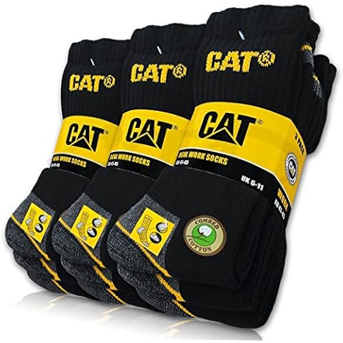 9 Paar CAT® REAL WORK SOCKS Damen Herren Arbeitssocken Business Socken Strümpfe Größenauswahl 35-50 Cover