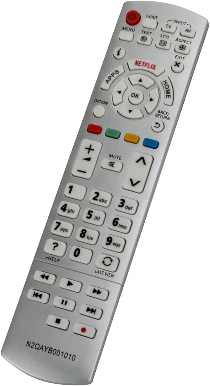 AULCMEET N2QAYB001010 Replacement Remote Control Compatible with Panasonic LED OLED TV TX-32DS600E TX-40CX670E TX-40CS630E TX-40CX680E TX-40CXE720 TX-40DS630E TX-32CS600E TX-32DS500E - Image 3