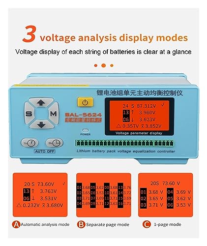 Équilibreur de batterie actuel 5A contre la perte de capacité Li 2S-24S