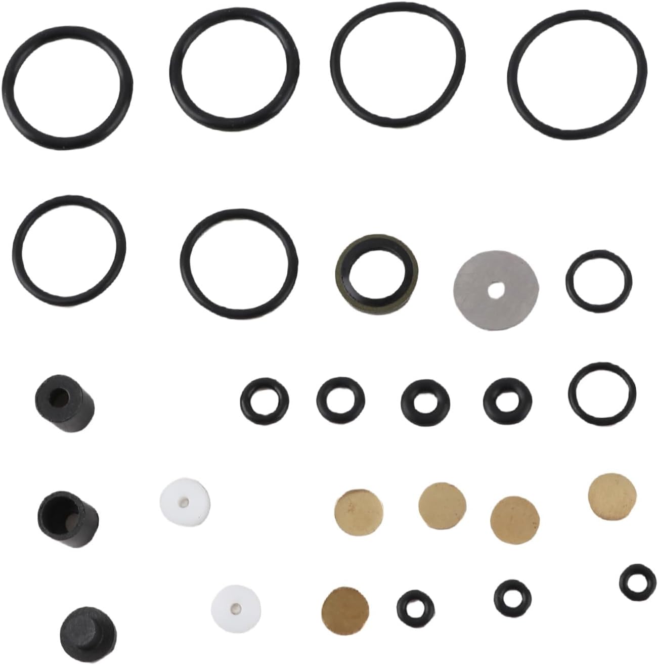 12V PCP Air Compressor Replacement Parts 30mpa Metal PVC Sealing Piston Set for High Pressure Pump