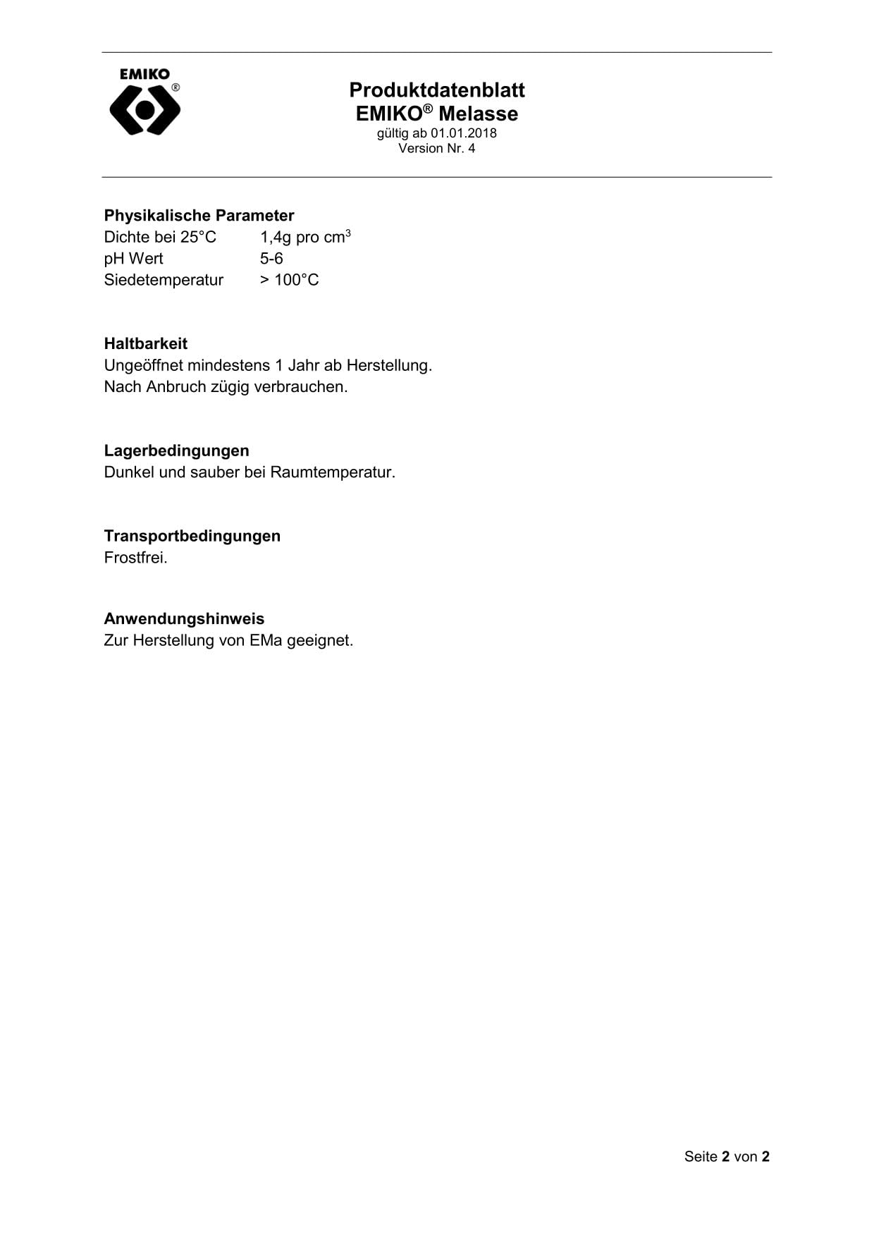 Zuckerrohrmelasse 13,0 kg zur Herstellung von EMa, reich an Mineralien und Kohlenhydraten
