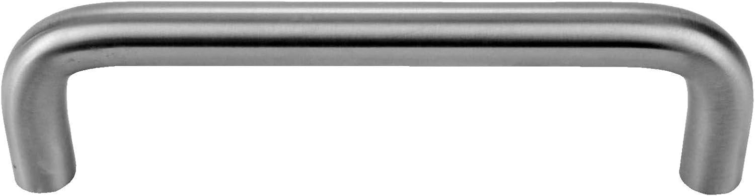 Don-Jo 15 Stainless Steel Round Door Pull, Satin Stainless Steel Finish, 6 Center-to-Center, 2-1/4 Projection, 1-1/2 Clearance
