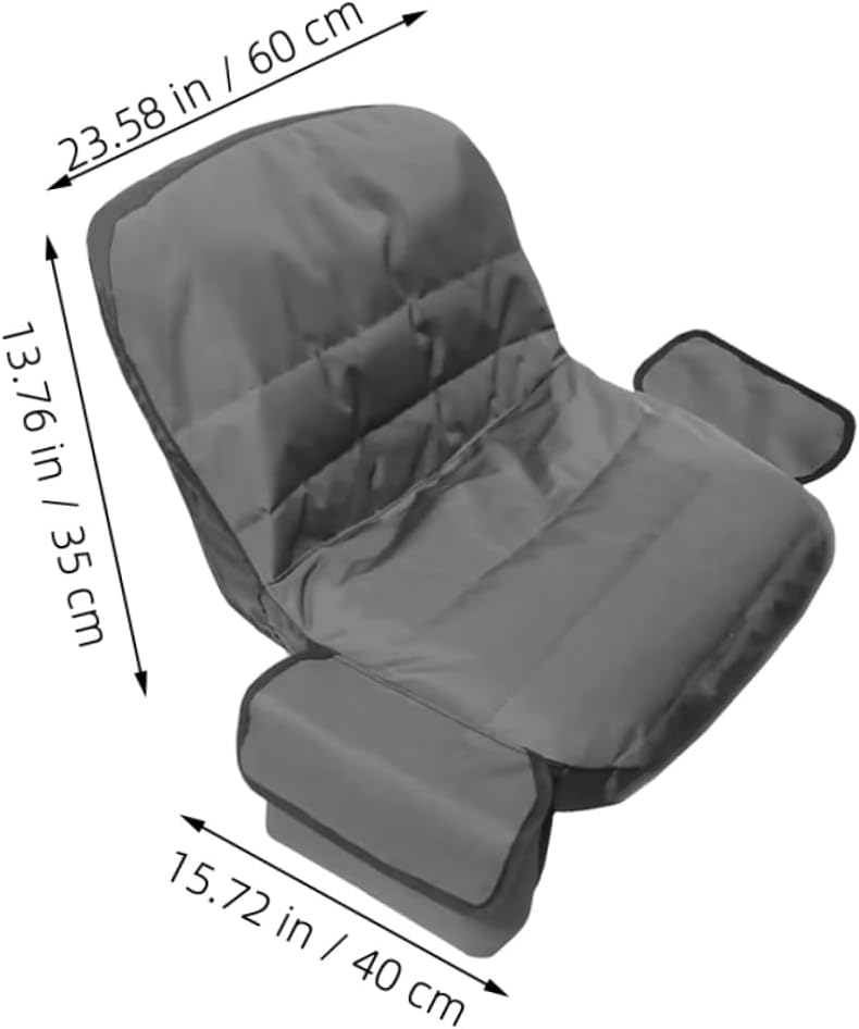 Lawn Mower Seat Cover Tractor Seat Protector with Storage Bag Lightweight and Comfortable for Riding Mowers and Armless Tractors Outdoor Use