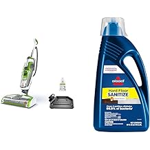 Bundle of Bissell Crosswave Turbo Vacuum Mop All in One Wet and Dry Vac Combo Hard Floor &amp; Area Rug Cleaner, 3888A + Bissell Hard Floor Sanitize Formula, 80 oz, 2504L, 80 Fl Oz