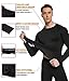 TELALEO 2 Set Mens Thermal Underwear Fleece Lined Long Johns 4 Pcs Base Layer Shirts Pant for Cold Winter Weather M