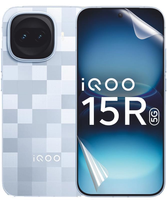 Image of BLACKSHEEP Matte Screen Protector for iQOO 15R 5G (Pack of 1) Membrane Case Friendly Full Edge to Edge Screen Coverage & Installation Kit