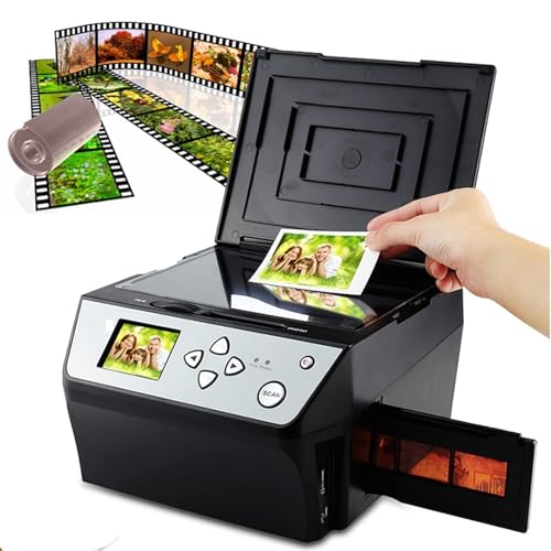 Digital Film Scanner, Digital Film and Slide Scanner, 22MP All in One Film and Slide Scanner, Film and Slide Scanner Convert 135 Film/35mm Slide/110 Film