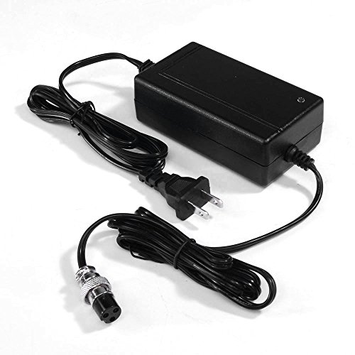 48W 24V 2A 3-Prong Inline Scooter Battery Charger for Razor CC2420, Razor Ground