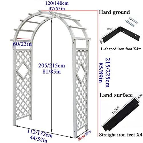 Drewniany łuk różany, odporna na warunki atmosferyczne, pergola ogrodowa, kratka do roślin pnących, altana zewnętrzna, dekoracyjny łuk na wesela i podwórka