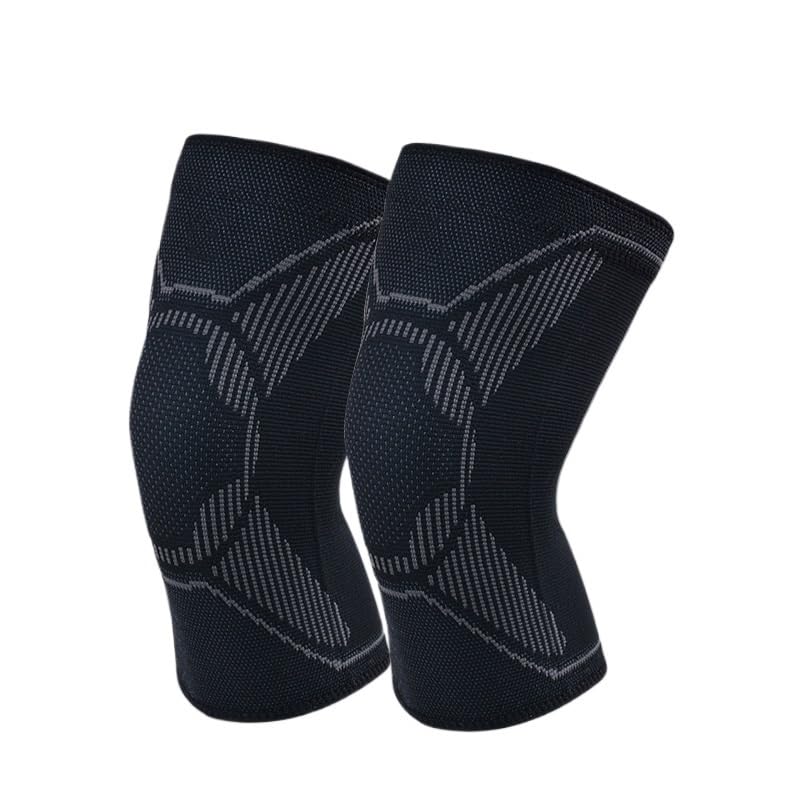 Exercise, protection Sports Knee Pads Professional Sports Protection Knee Stability Knee Pads for Running Basketball for Fitness, cycling, running, playing football(D,Medium)