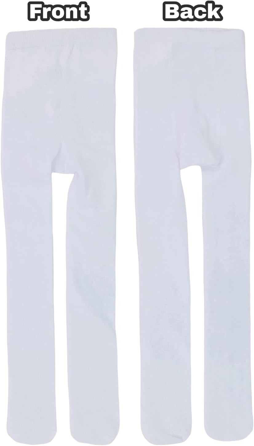 ToBeInStyle Girls' 6 Pack Acrylic Blend Double Knit Warm Winter Tights - Image 2