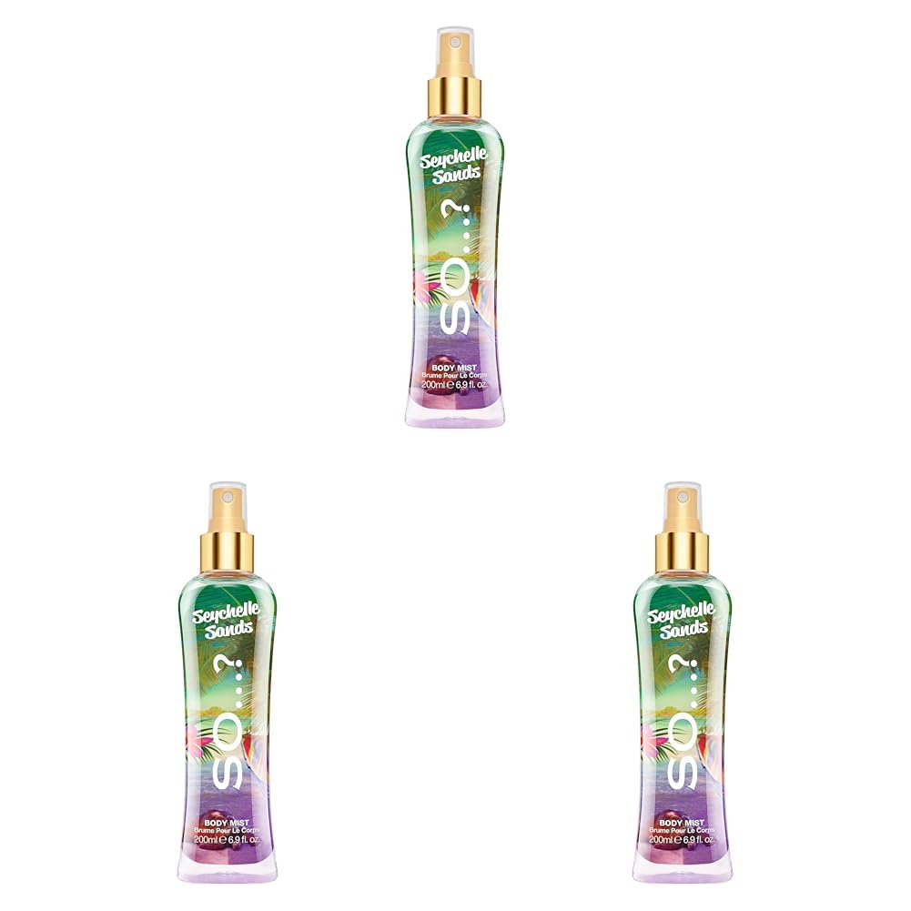 So...? Seychelle Sands Oriental Vanilla Body Mist - Women's Perfume with Peach, Rose Notes - Gifts - 6.9 oz (Pack of 3)