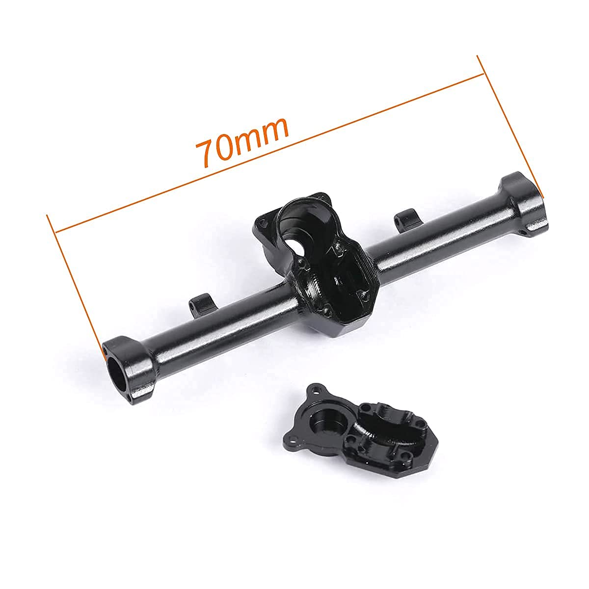 Alloggiamento Dell'asse Anteriore Posteriore In Lega Di Alluminio Cnc Per Modello Di Simulazione Rc Axial Scx24 1 24 Nero 95048805
