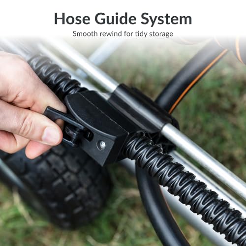 Image of Giraffe Tools Garden Hose Reel Cart with Wheels,250FT 5 /8 inch Hose Capacity