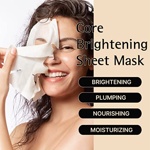 Varuza [Derma Set] Core Brightening Sheet Mask 10Ea + Ultra Moisturing Derma Cream 1Ea #TOP5