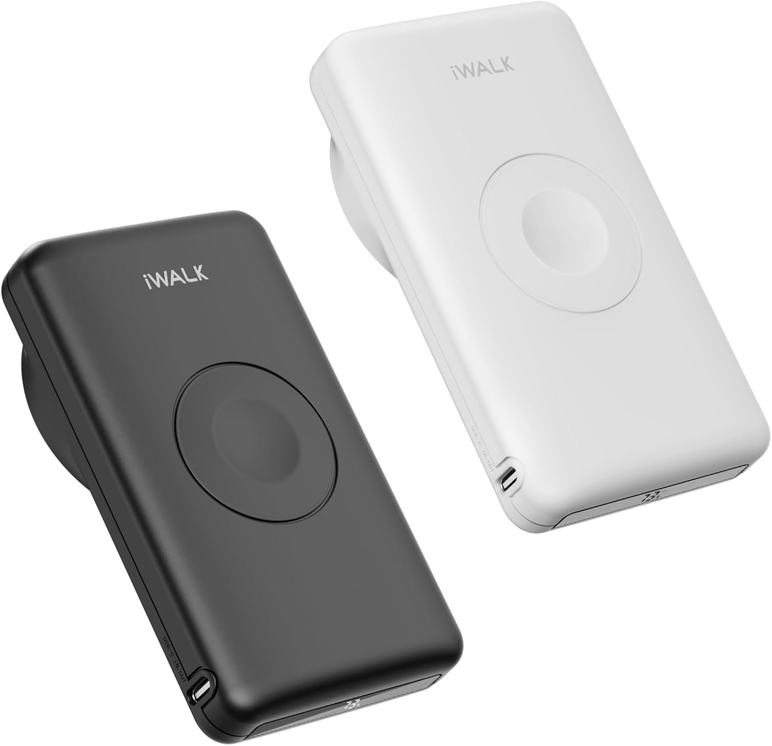 Magnetic Wireless Power Bank with iWatch Charger Black&White