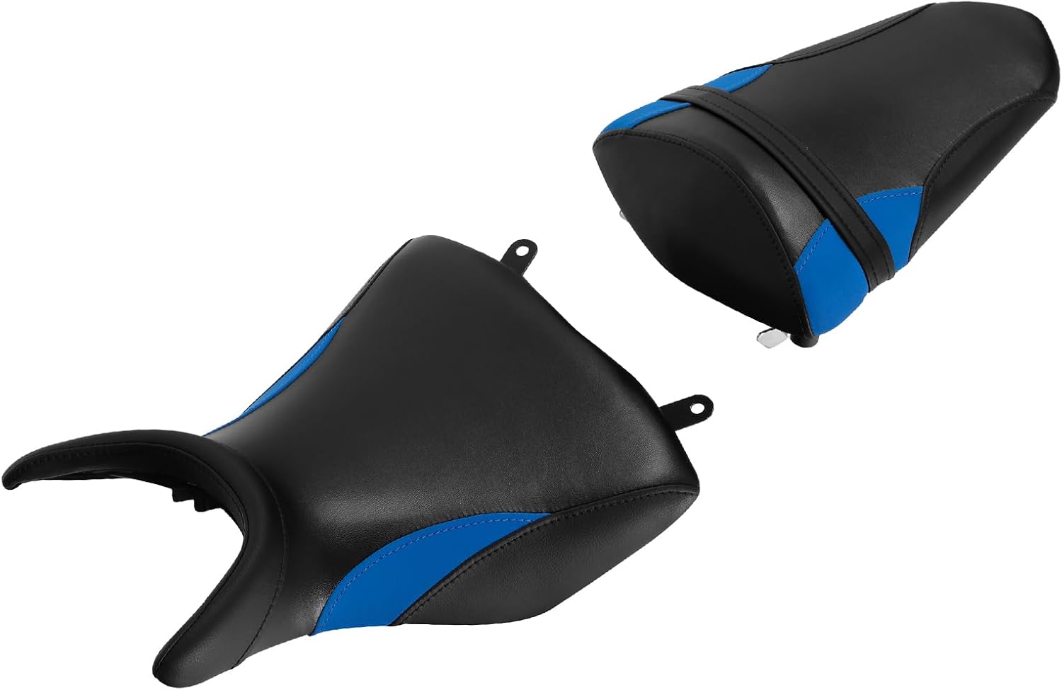 TCMT Black Blue Rider Driver Passenger Seat Cushion Fit For Yamaha YZF R3 2015-2024 MT-03 2020-2024 YZF R25 2015-2023 MT-25 2015-2023