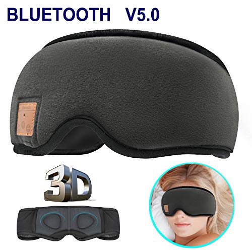 MOITA Sleep Headphones Bluetooth Sleep Mask, Bluetooth 3D Sleep Eye Mask with Built-in