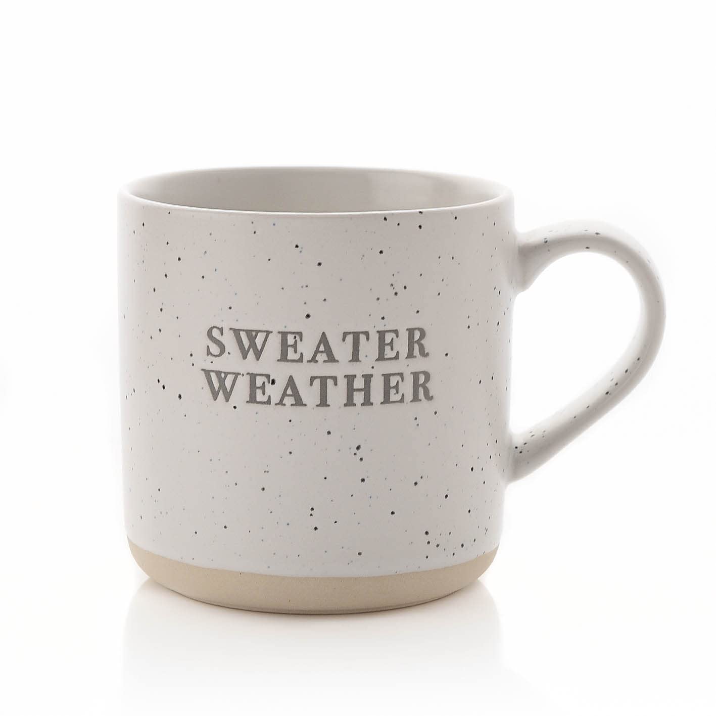 Widdop Hestia Christmas Stoneware Mug - Sweater Weather, White, Winter White, Medium (approx. 4.92 x 3.54 inches)