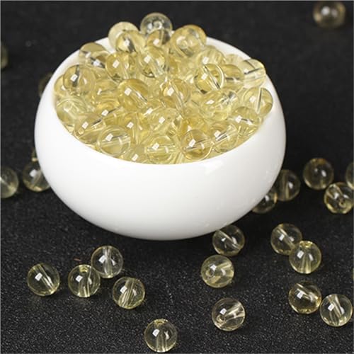 Cuentas de cristal amarillo para crear pulseras personalizadas 5