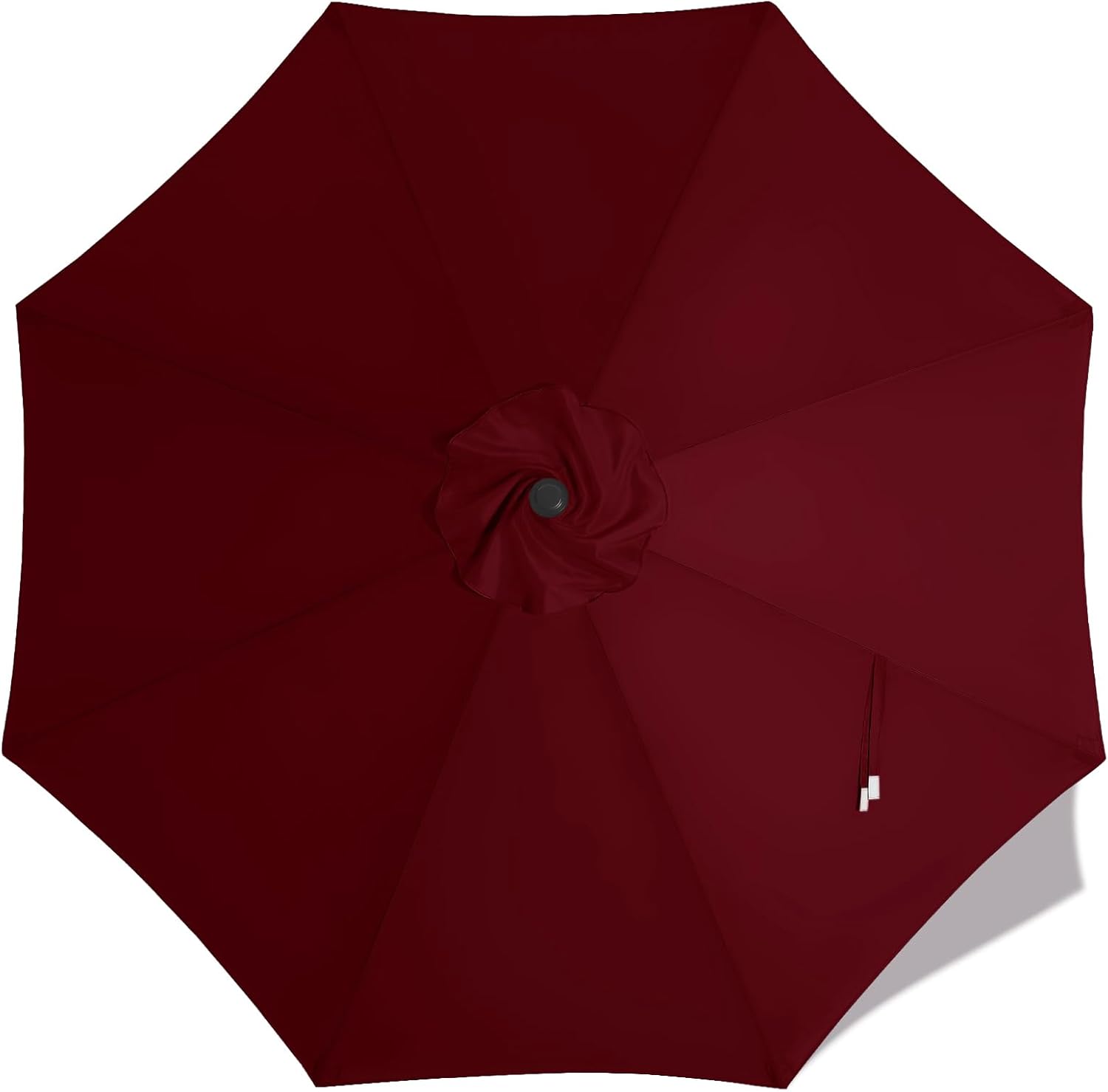 MASTERCANOPY Patio Umbrella 10 ft Replacement Canopy for 8 Ribs-Burgundy Canopy Only