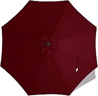 Vista 7 de MASTERCANOPY - Sombrilla de patio de 9 pies, toldo de repuesto para 8 varillas - Sólo la cubierta color turquesa