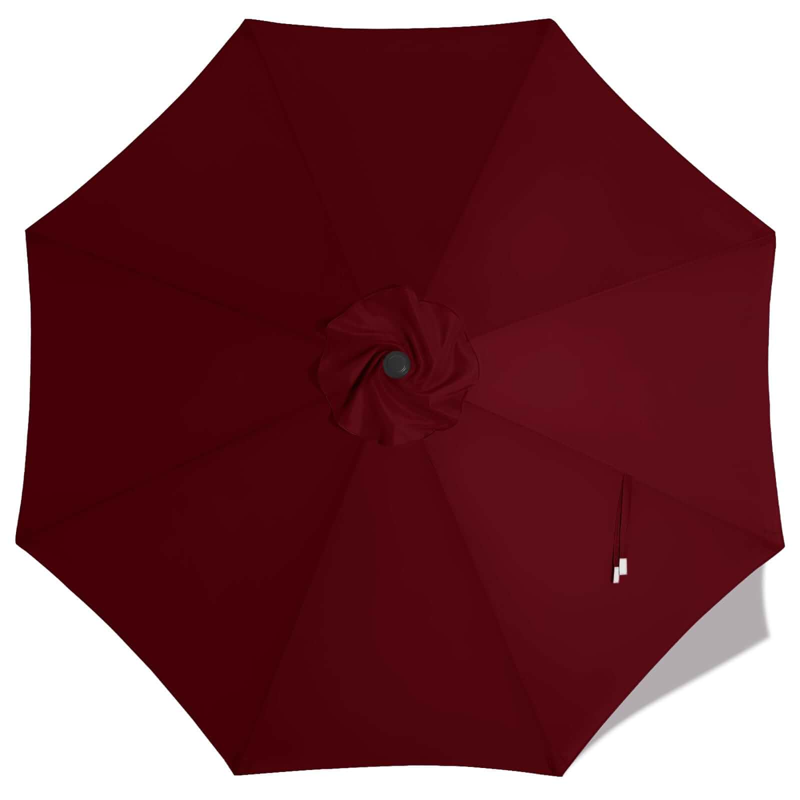 MASTERCANOPY 10 ft Replacement Canopy for 8 Ribs - BurgundyUmbrella Cover, Vented Top, Fits 8-Rib/10 Ft Patio Umbrella – Canopy Only (No Pole/Ribs)