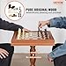 VEVOR 3-in-1 Chess Checkers Backgammon Table Set, 18 Inch Premium Wooden Chess Table, Deluxe Combo Game Table Furniture Set, Chess Set Board Game Gift for Family Board Games