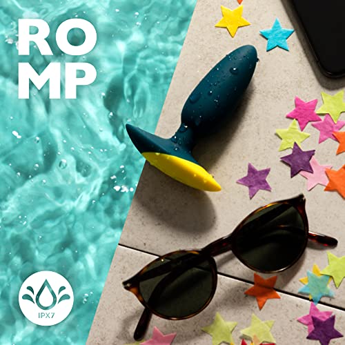 Miniatura 6 de ROMP Bass Plug anal vibrador de silicona 10 cm para hombre mujer parejas - 6 Iniveles de intensidad para estimular la prostáta - Juguete sexual anal sumergible - Juguete sexual para parejas recargable