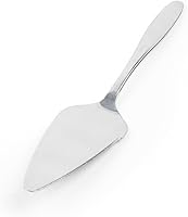 Fox Run 9-Inch Pie & Cake Cutter Server - Polished Stainless Steel Serrated Dessert Spatula for Perfect Slices