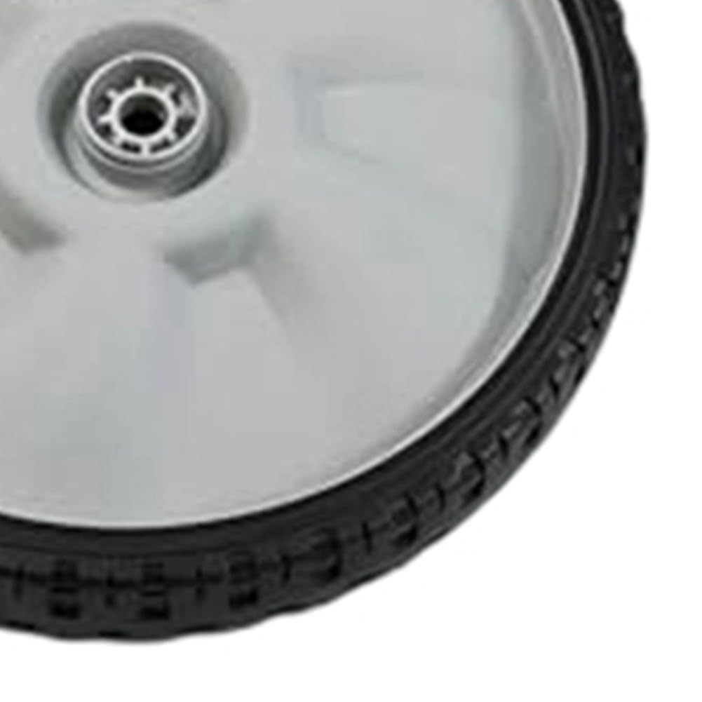 Ruota posteriore di ricambio in plastica da 11 x 1,75 pollici per tosaerba manuale compatibile con numero di parte 490-325-0023 e 634-04625, mozzo da 1/2", colore nero, per pneumatici