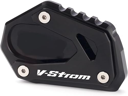 FOXZY for Suzuki V-Strom 1000 1000XT DL1000 DL 1000 2014-2021 Motorcycle Kickstand Foot Side Stand Extension Pad Support Plate (Color Black, Size