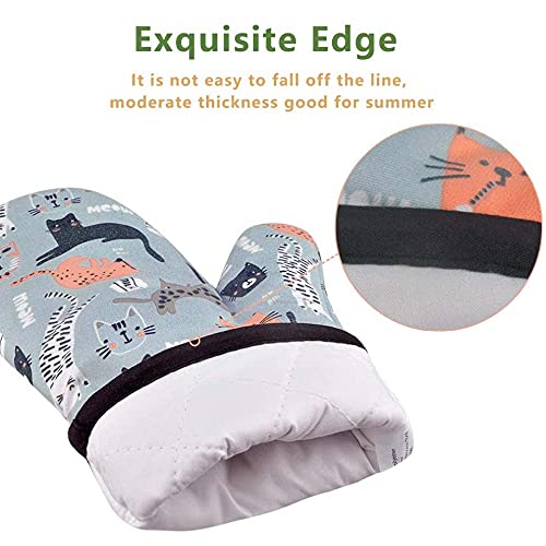 Guanti Da Forno In Cartone Animato - Antiscivolo, Resistente Al Calore | Per Cucina, Griglia, Forno - Foto 9