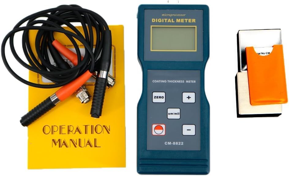 Medidor de Grosor de Pintura CM-8822 RaeSung con Probetas F&NF 0~1000μm miniatura 6