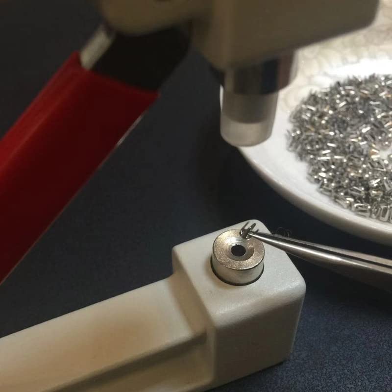 Manual Nailing Machine ABS Holeless Pearl Rivet Manual Round Pearl Fixing Machine Pearl Attach Machine 600pcs Pearl - (Color: Tool and 600pcspearl, Size: Pearl Size Mix)