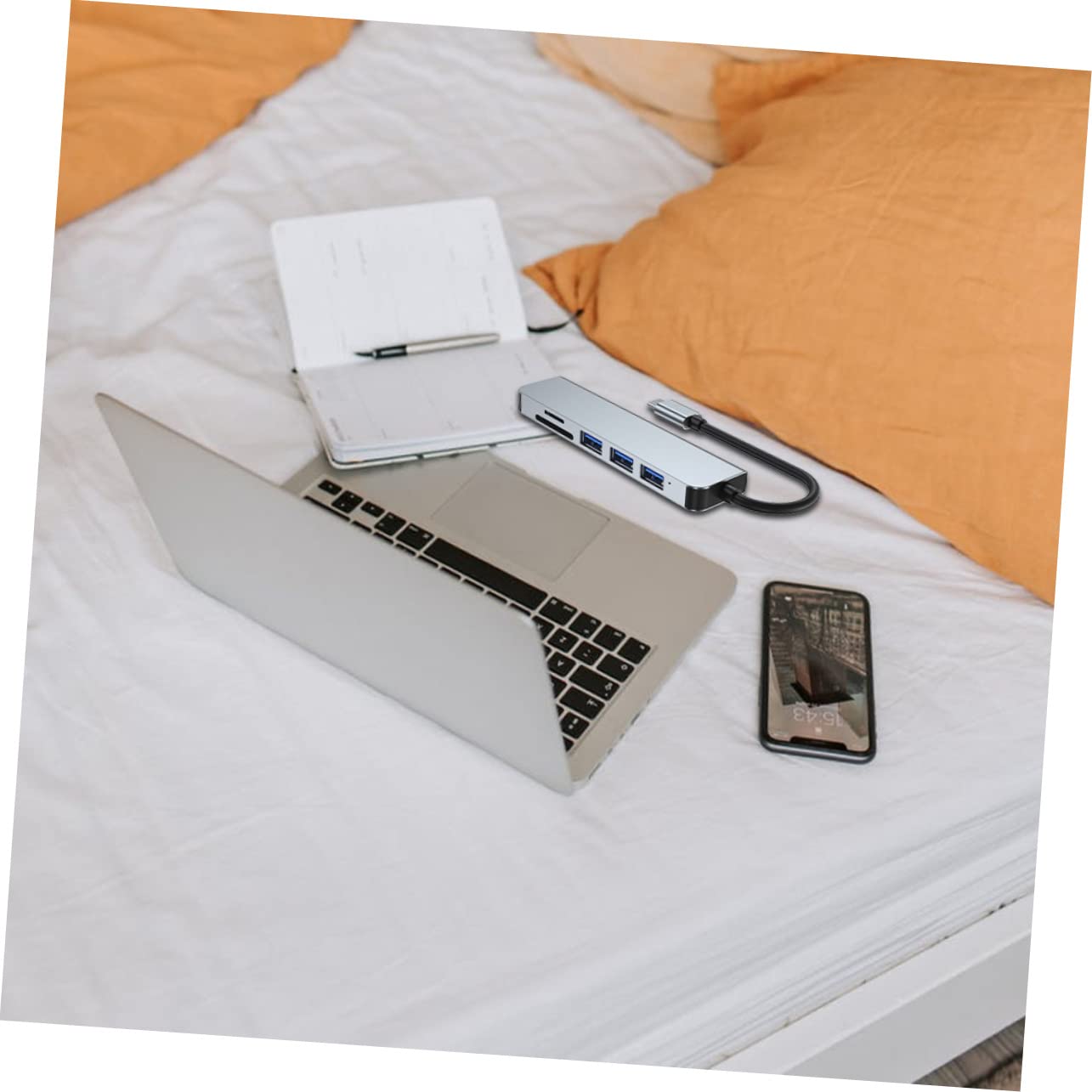 OSALADI 3pezzi Port Usb Hub Type Docking Station Reader Per Laptop Usb Splitter Multifunzione Indicatori Led e Alta Compatibilità Per Dispositivi