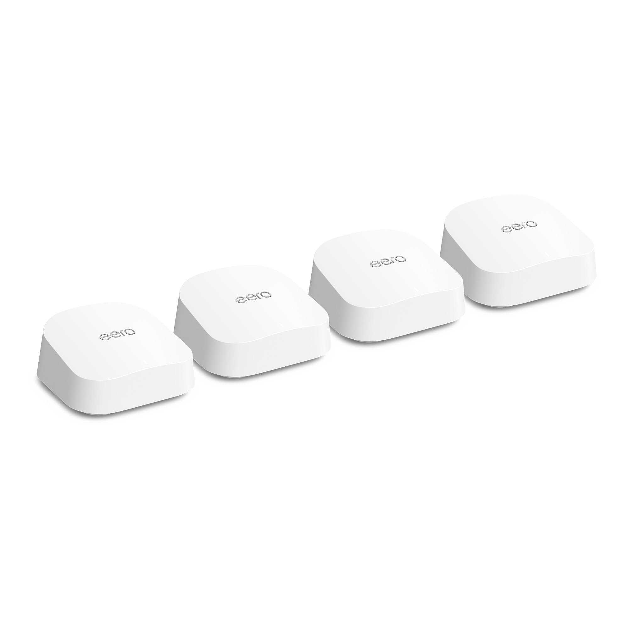 Amazon eero 7 dual-band mesh Wi-Fi 7 router (newest model) - Supports internet plans up to 2.5 Gbps, Coverage up to 740 m², 4-pack