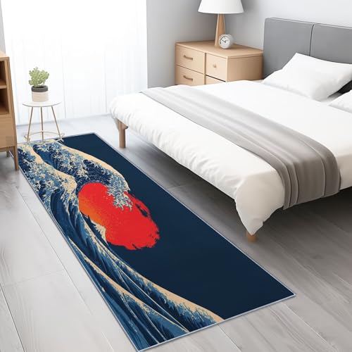 Tapis ukiyo-e vagues géantes pour sublimer votre descente de lit - 5