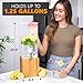ACRYLIC Drink Dispenser- 1.25 GALLON Beverage Dispenser with Stand and Ice Core – Cold Drink Server for Parties and Events