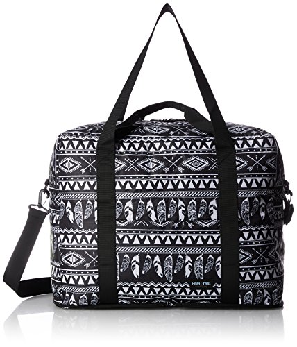 折りたたみ3WAYボストンバッグ Lサイズ キャリーオン可能 豊富な柄 38L 37 cm 0.56kg ボヘミアンブラック