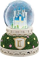 Vista 4 de The Bradford Exchange Cenicienta - Globo giratorio iluminado con purpurina y escena de transformación encantadora con carruaje de calabaza y música