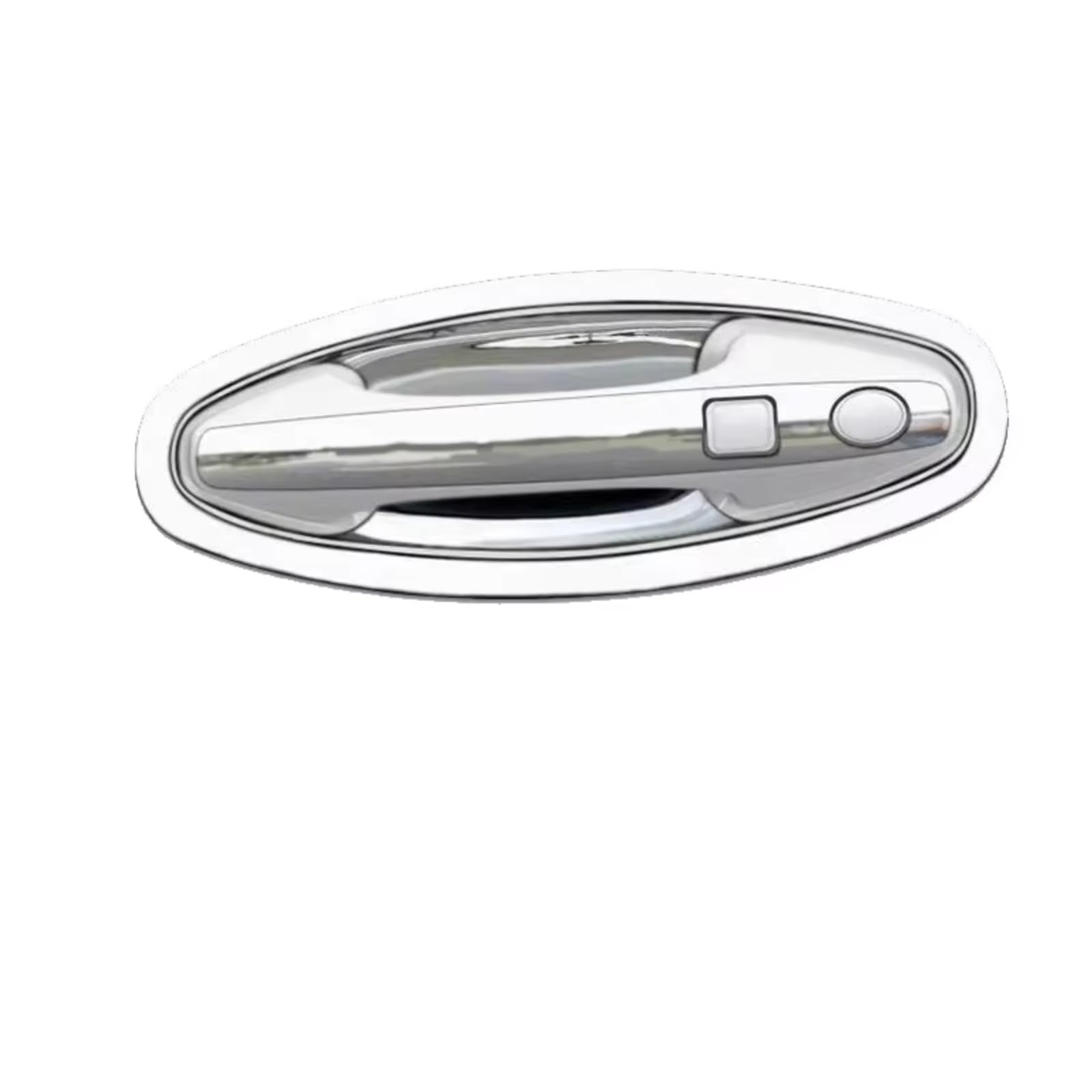 Cqrbne Silver For Haval For Jolion 2021 2022 2023 2024 2025 Door Bowl Handle Protective Sticker Wear-Resistant Stainless Steel Car Exterior Door Handle(Silver)