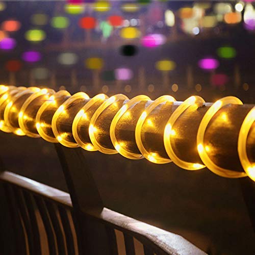 Luci a corda solare impermeabili 12m 100 LED 8 modalità luci natalizie Decorativ