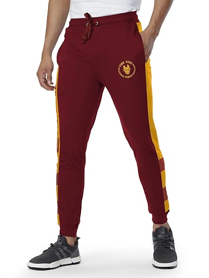 Iron Man: Invincible Mens and Boys Graphic Printed Cotton Joggers Multi-Colored