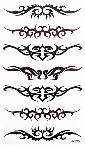Mapofbeauty Tribal Armband Temporary Waterproof Tattoo Sticker(2 Pcs/Lot) #TOP4
